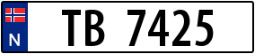 Trailer License Plate